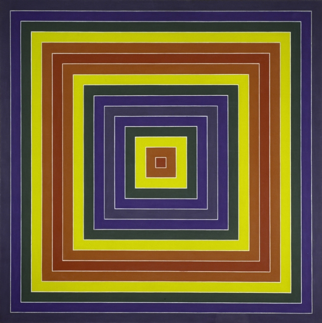 Frank Stella, Gran Cairo, 1962. Synthetic polymer on canvas, 85 1/2 × 85 1/2 in. (217.2 × 217.2 cm). Whitney Museum of American Art, New York; purchase with funds from the Friends of the Whitney Museum of American Art  63.34. © 2010 Frank Stella / Artists Rights Society (ARS), New York