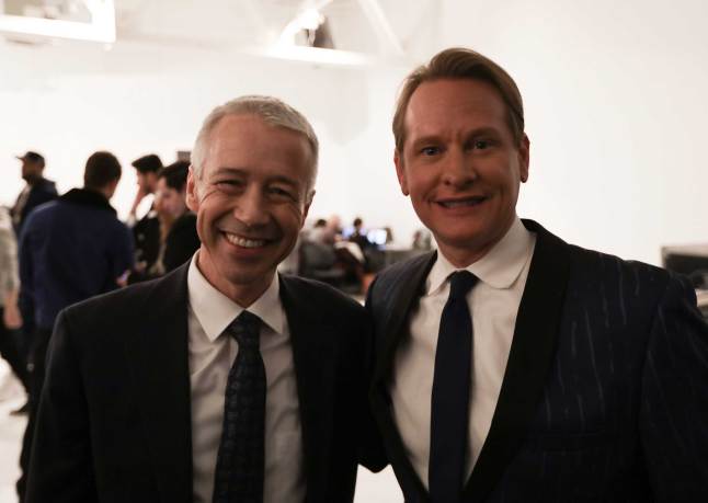 joaquin-duato-worldwide-chairman-pharmaceuticals-johnson-johnson-and-carson-kressley-at-the-blue-jacket-fashion-show-benefiting-the-prostate-cancer-foundation